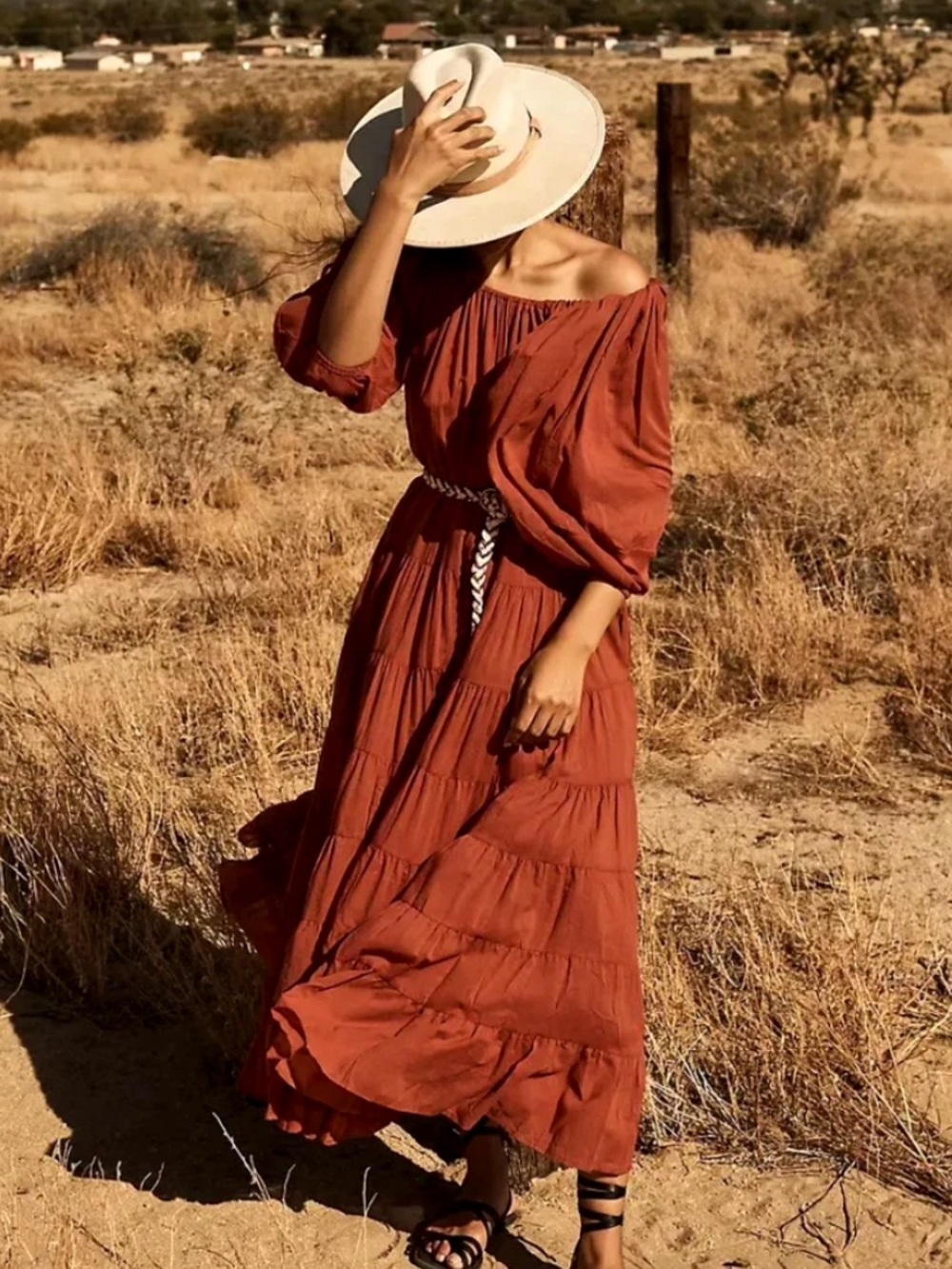 Erika Pena Brielle Rumba Maxi Dress